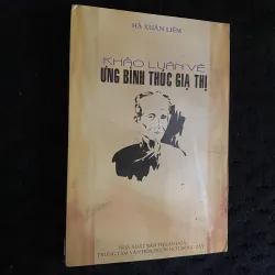 Khảo luận về Ưng Bình Khúc Giạ Thị- nxb Đông Tây