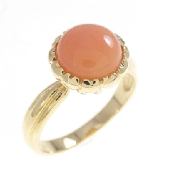 Nhẫn San Hô K18YG - Hàng hiệu Chính hãng