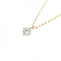 K18YG Solitaire Dây chuyền kim cương 0.1CT - Hàng hiệu Chính hãng 861894