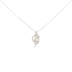 Dây chuyền kim cương hoa PT950/PT850 0.30CT - Hàng hiệu Chính hãng