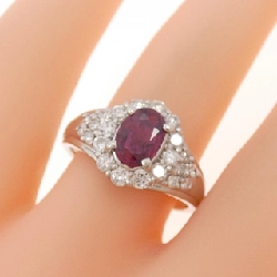 Nhẫn Ruby PT900 0.800CT - Hàng hiệu Chính hãng 854273