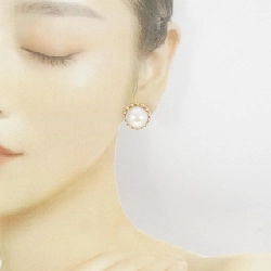 K18YG Mabe Pearl Earrings - Hàng hiệu Authentic 876772