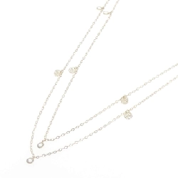 Dây chuyền Topaz trắng 750YG - Hàng hiệu Authentic 846219