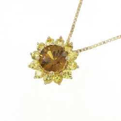 K18YG Hoa Garnet Dây Chuyền 0.98CT - Hàng hiệu Chính hãng 858186