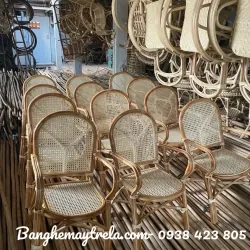 Ghế mây tự nhiên mắt cáo có tay 792318