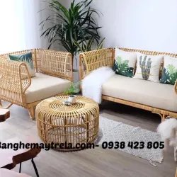 Bàn ghế sofa tổ yến mây tự nhiên