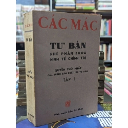 TƯ BẢN PHÊ PHÁN KHOA KINH TẾ CHÍNH TRỊ - CÁC MÁC 141736