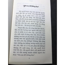Yêu sao để không đau 2016 mới 80% ố bẩn nhẹ bụng và bìa sách Hạ Vũ HPB0407 VĂN HỌC 178817