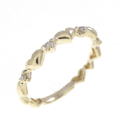 Nhẫn kim cương hình trái tim K10YG - Hàng hiệu Authentic