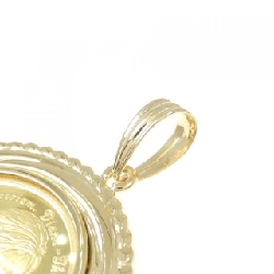 K18(枠） Đồng xu Mặt dây chuyền - Hàng hiệu Chính hãng 870527