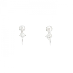 K18WG Bông tai kim cương 0.125CT - Hàng hiệu Chính hãng