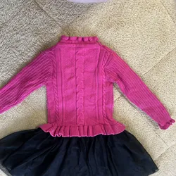 Áo len liền váy bé gái 709002