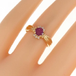 Nhẫn ruby K18YG 673504