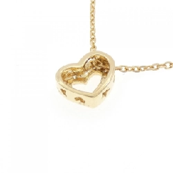 Dây chuyền kim cương hình trái tim K18YG 0.06CT - Hàng hiệu chính hãng 856876