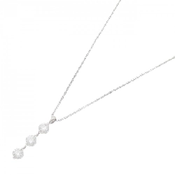 Dây chuyền kim cương ba viên PT900/PT850 0.80CT - Hàng hiệu Chính hãng 860801