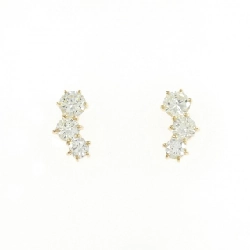 K18YG Bông tai kim cương 0.70CT - Hàng hiệu Chính hãng