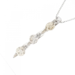 K18WG Dây chuyền kim cương ba viên 0.50CT - Hàng hiệu Chính hãng 862000