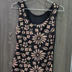 Váy hoa cotton phối hạt cườm siêu xinh 935113