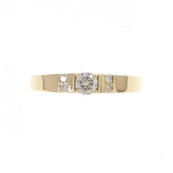 Nhẫn kim cương K18YG 0.16CT - Hàng hiệu Authentic 851807