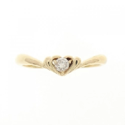 Nhẫn kim cương hình trái tim K18YG 0.06CT 672021