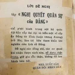 Sách "NGHỊ QUYẾT QUÂN SỰ CỦA ĐẢNG 1930-1960" 597584