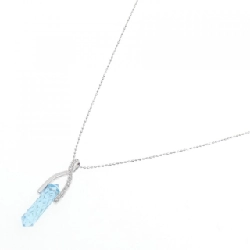 K18WG Blue Topaz Necklace - Hàng hiệu Authentic 858790