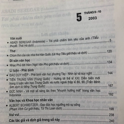 Tạp Chí Văn Học Nước Ngoài - Số 5 2003 538896