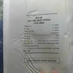 Lịch sử học viên Quốc Phòng ( 1976 - 2006) 927800