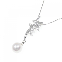 K18WG Dây chuyền ngọc trai Akoya 7.8mm - Hàng hiệu Chính hãng 857386