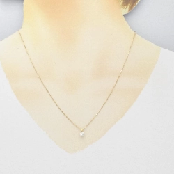 K18YG Dây chuyền kim cương 0.308CT F SI1 VG - Hàng hiệu Chính hãng 872402