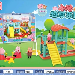 Đồ chơi nhà búp bê khu vui chơi của heo peppa 7531