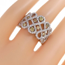 Nhẫn kim cương K18WG 0.39CT 669093