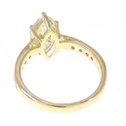Nhẫn kim cương K18YG 2.637CT LY I1 cắt Marquise - Hàng hiệu Authentic 879484