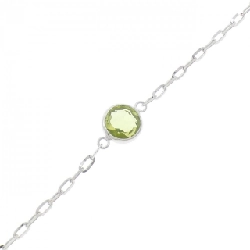 K18WG Mặt dây chuyền đá màu - Hàng hiệu Chính hãng 857445