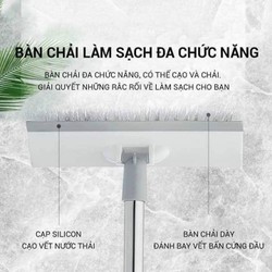 Cây chổi 2in1  chà sàn+ gạt nước 