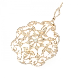 K18PG Hoa Kim Cương Pendant 0.75CT - Hàng hiệu Chính hãng