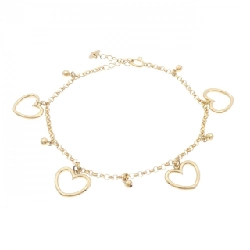 Vòng tay K18YG hình trái tim - Hàng hiệu Authentic 878985