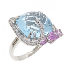 Nhẫn đá màu 750WG