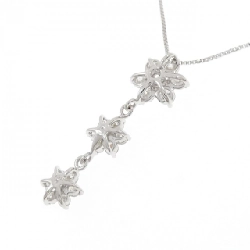 K18WG Hoa Đá Kim Cương Dây Chuyền 0.81CT - Hàng hiệu Chính hãng 860574