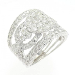 Nhẫn kim cương 750WG 2.00CT