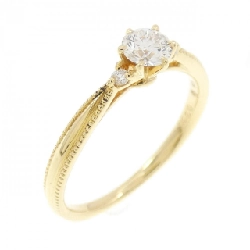 Nhẫn kim cương K18YG 0.230CT F SI1 3EXT H&C - Hàng hiệu Chính hãng