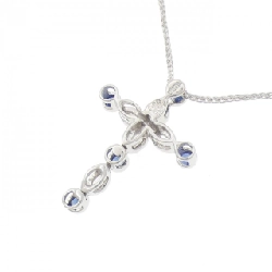 K18WG/750WG Dây chuyền Sapphire 0.35CT - Hàng hiệu Chính hãng 856774