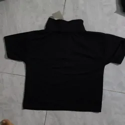 Áo croptop polo cầu vòng nữ free size màu đen nguyên mác 568136