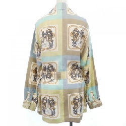 【Vintage】HERMES BRIDES DE GALA Twill Reine. Áo sơ mi 627685