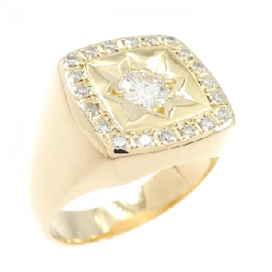 Nhẫn kim cương K18YG 0.33CT - Hàng hiệu Authentic