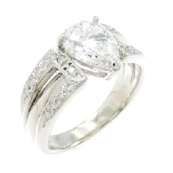 Nhẫn kim cương PT900 1.348CT D SI2 hình giọt nước - Hàng hiệu Authentic