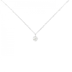 K18WG Solitaire Dây chuyền kim cương 0.15CT - Hàng hiệu Chính hãng