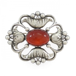 Brooch hổ phách George Jensen