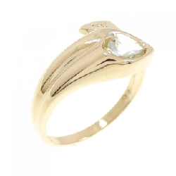 Nhẫn Aquamarine Hình Trái Tim K18YG - Hàng hiệu Chính hãng