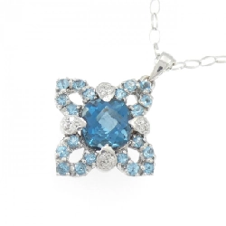 K18WG/750WG Blue Topaz Necklace - Hàng hiệu Authentic 857728